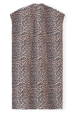 New GANNI Strand-Kaftan Leopard