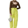 Online GANNI Stretch Cotton Cut-Out Shirt Teak