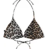 Sale GANNI String-Bikinioberteil Leopard