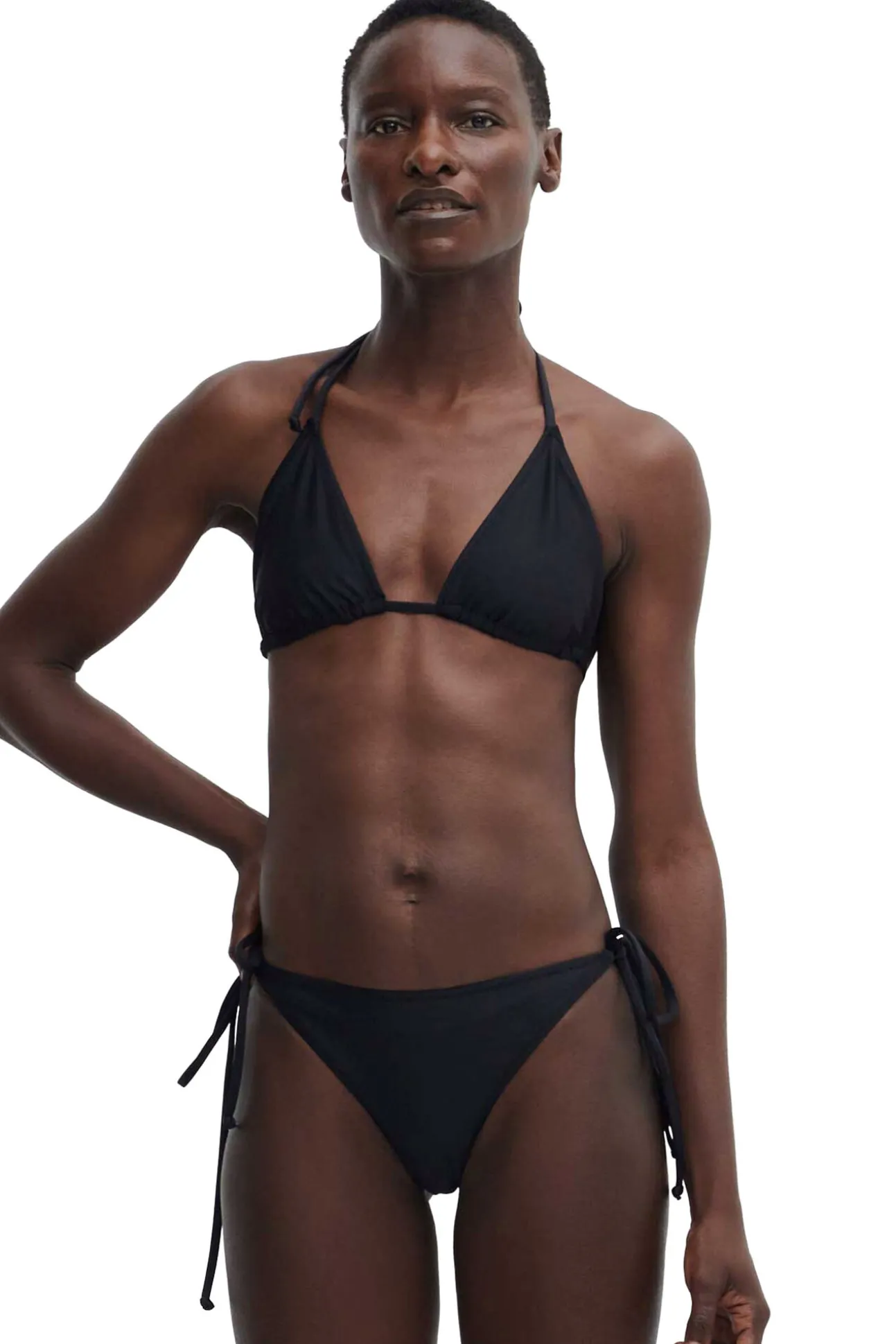 Shop GANNI String-Bikinioberteil Black