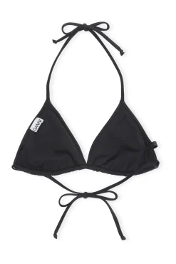 Shop GANNI String-Bikinioberteil Black