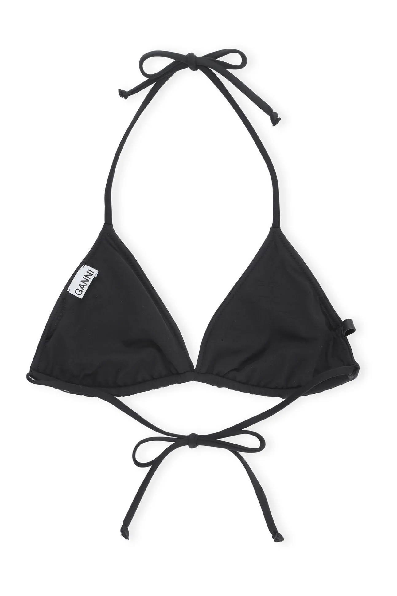 Shop GANNI String-Bikinioberteil Black