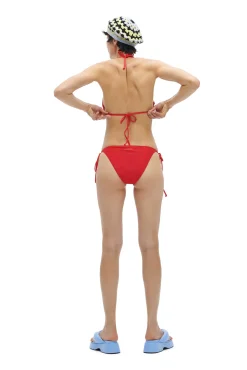 Outlet GANNI String-Bikiniunterteil High Risk Red