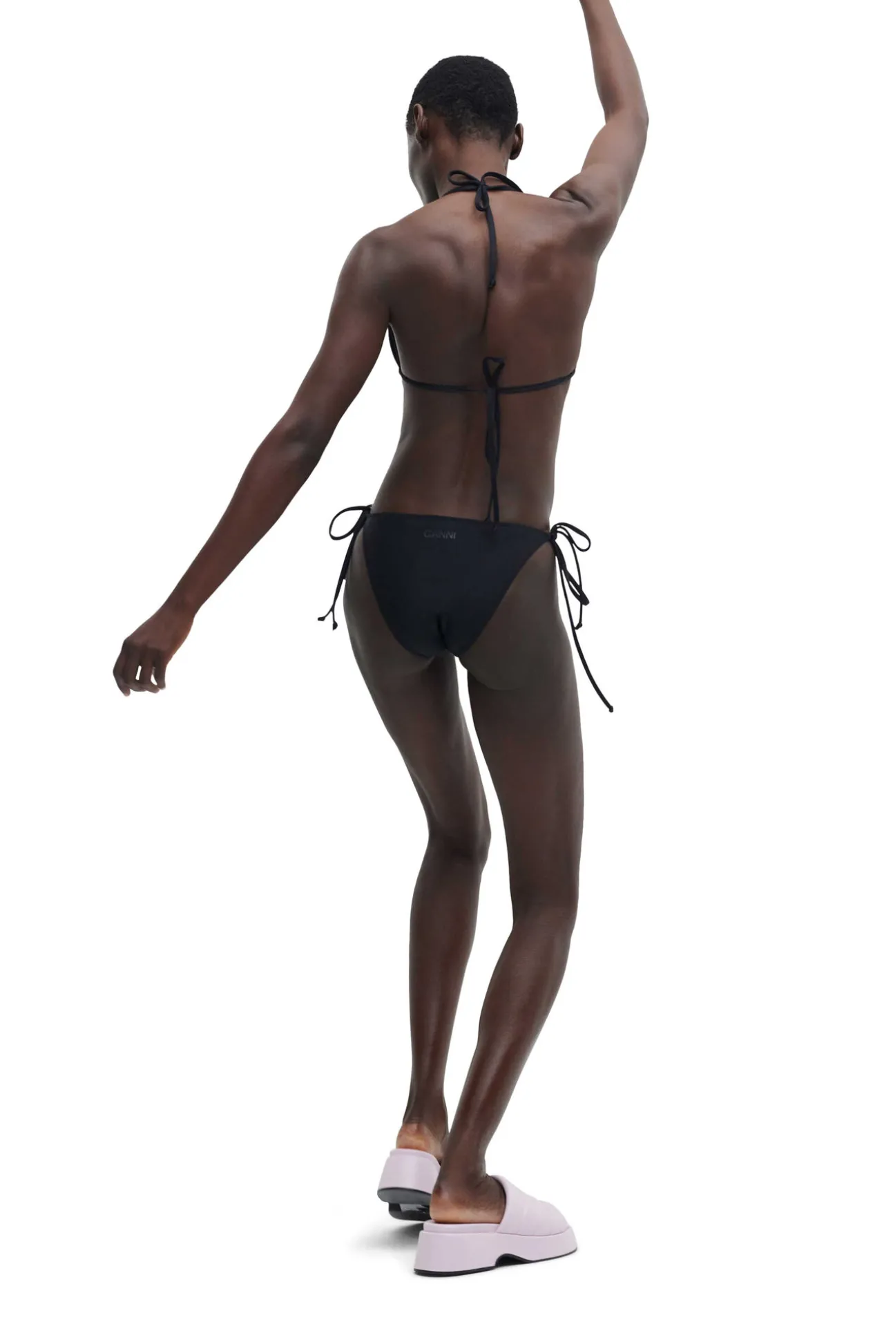 Best Sale GANNI String-Bikiniunterteil Black