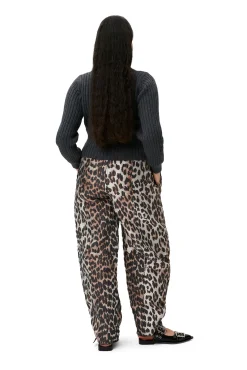 Cheap GANNI Strukturierte Rippstrickbluse Phantom