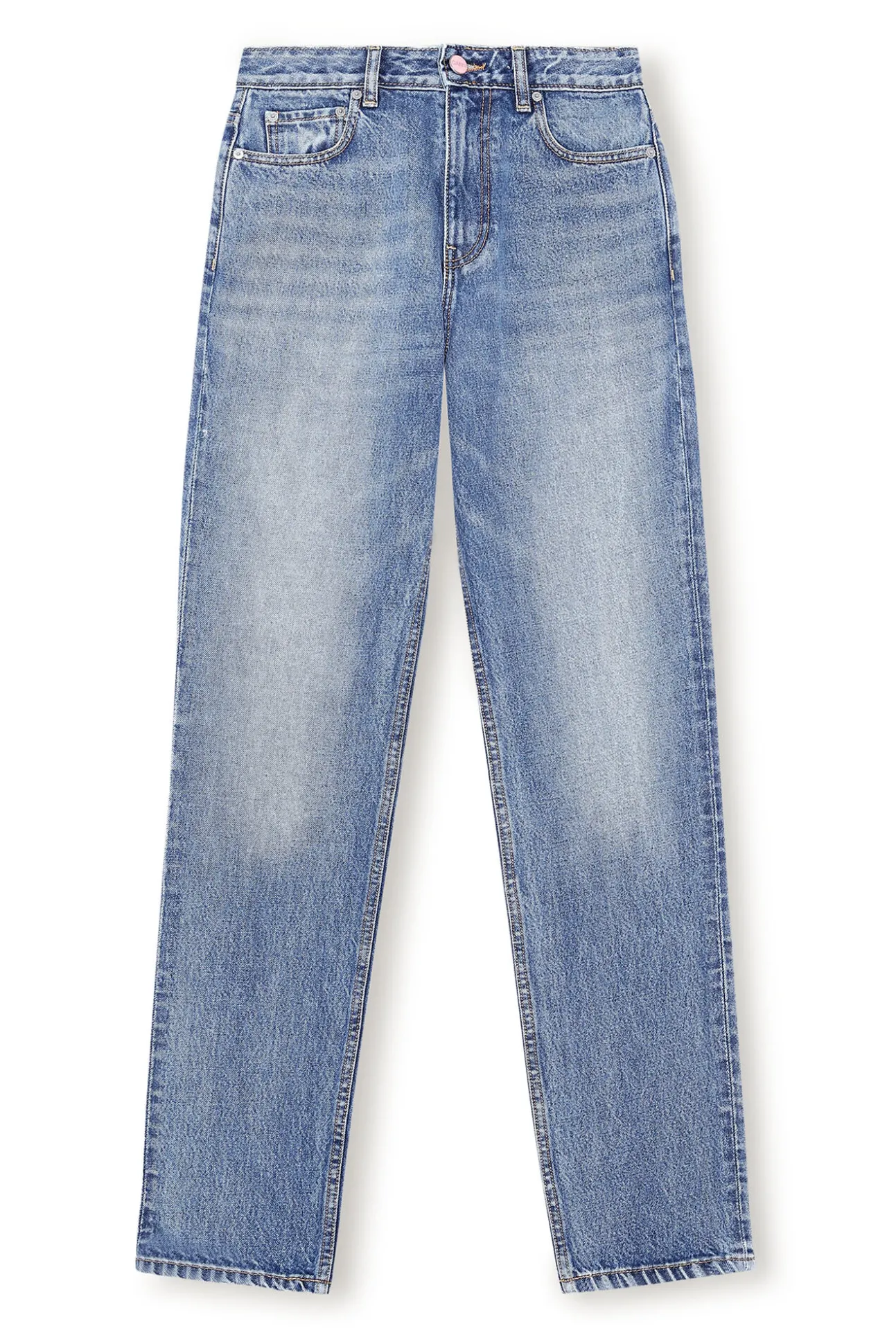 Best Sale GANNI Swigy Jeans Mid Blue Vintage