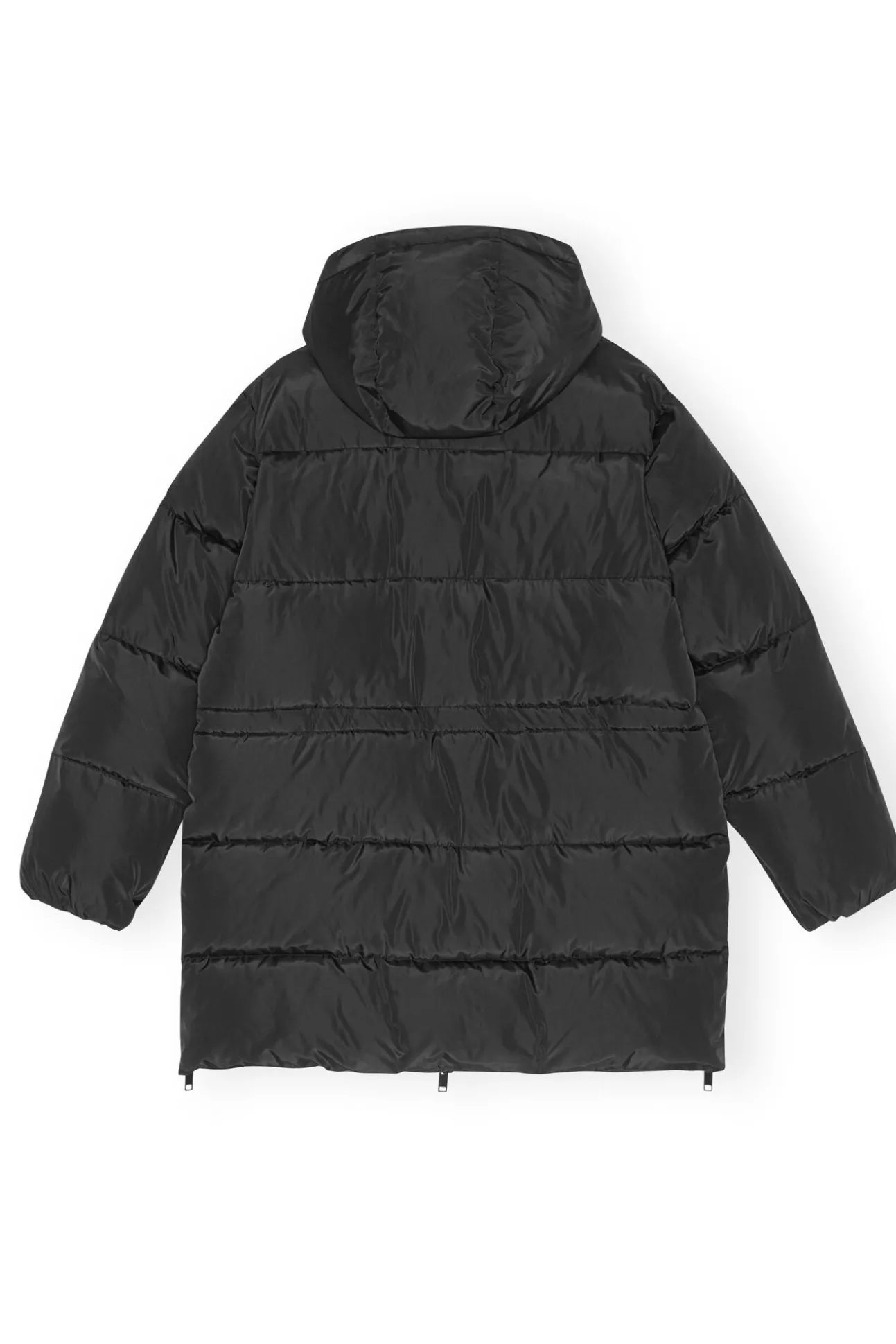 Hot GANNI Tech-Puffer-Midi-Jacke Mit Oversize-Passform Phantom