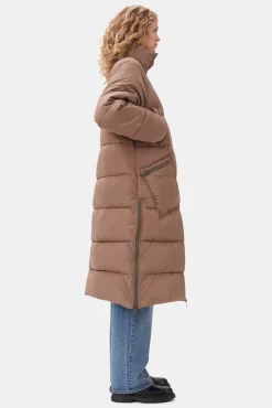 Sale GANNI Tech-Puffer-Mäntel Mit Oversize-Passform Fossil