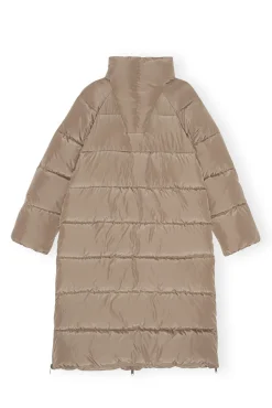 Sale GANNI Tech-Puffer-Mäntel Mit Oversize-Passform Fossil