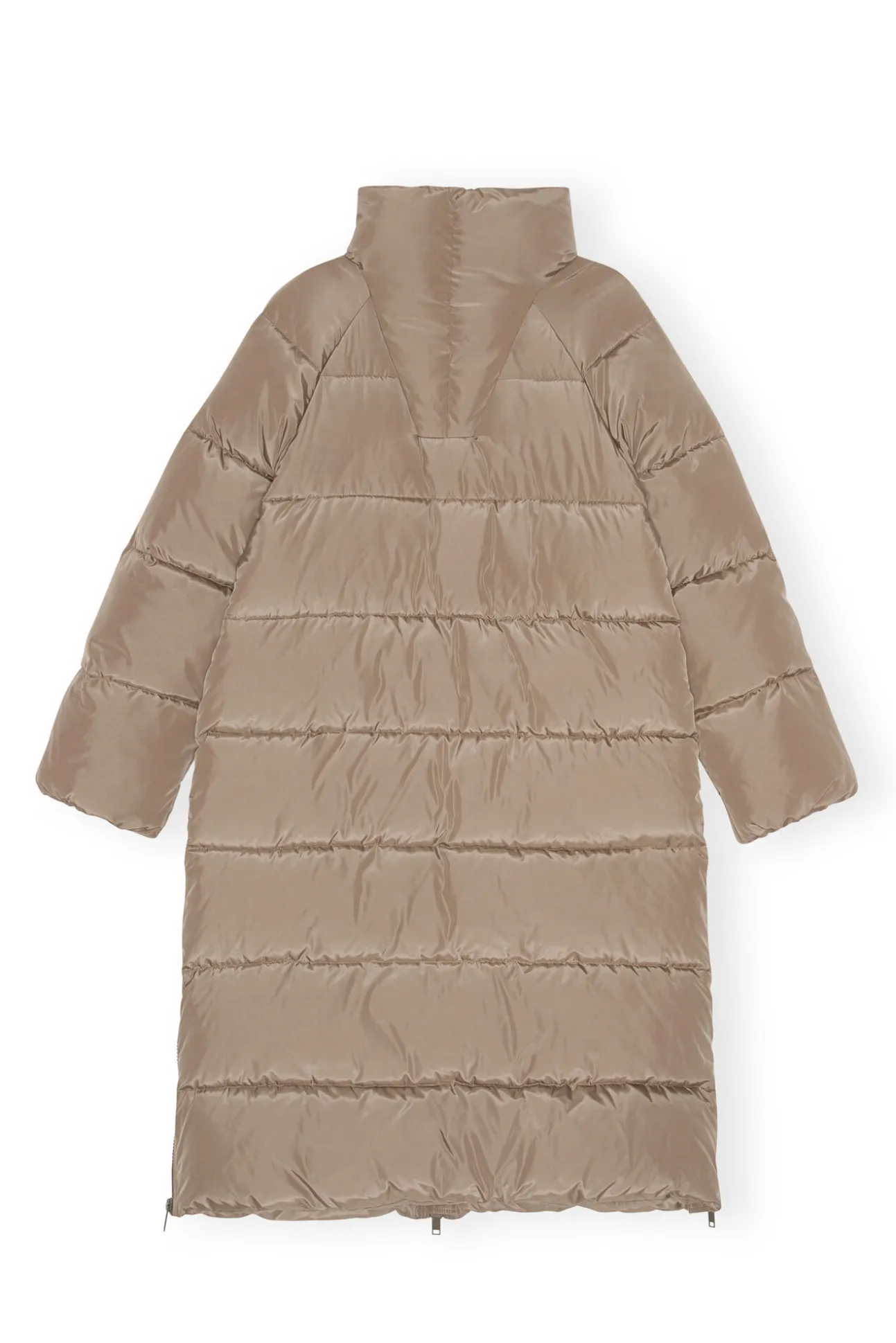 Sale GANNI Tech-Puffer-Mäntel Mit Oversize-Passform Fossil