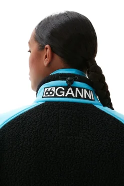 Best Sale GANNI Tindur Neoshell Shearling Weste Blackish