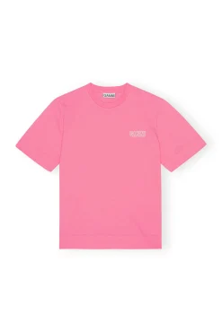 Best GANNI T-Shirt Mit O-Ausschnitt Sugar Plum