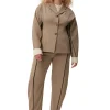 New GANNI Twill-Blazer Petrified Oak
