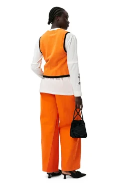 Sale GANNI Uberfarbte Jozey-Jeans Orangeade