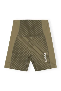 Sale GANNI Ultra-High-Waist-Sportshorts Kalamata