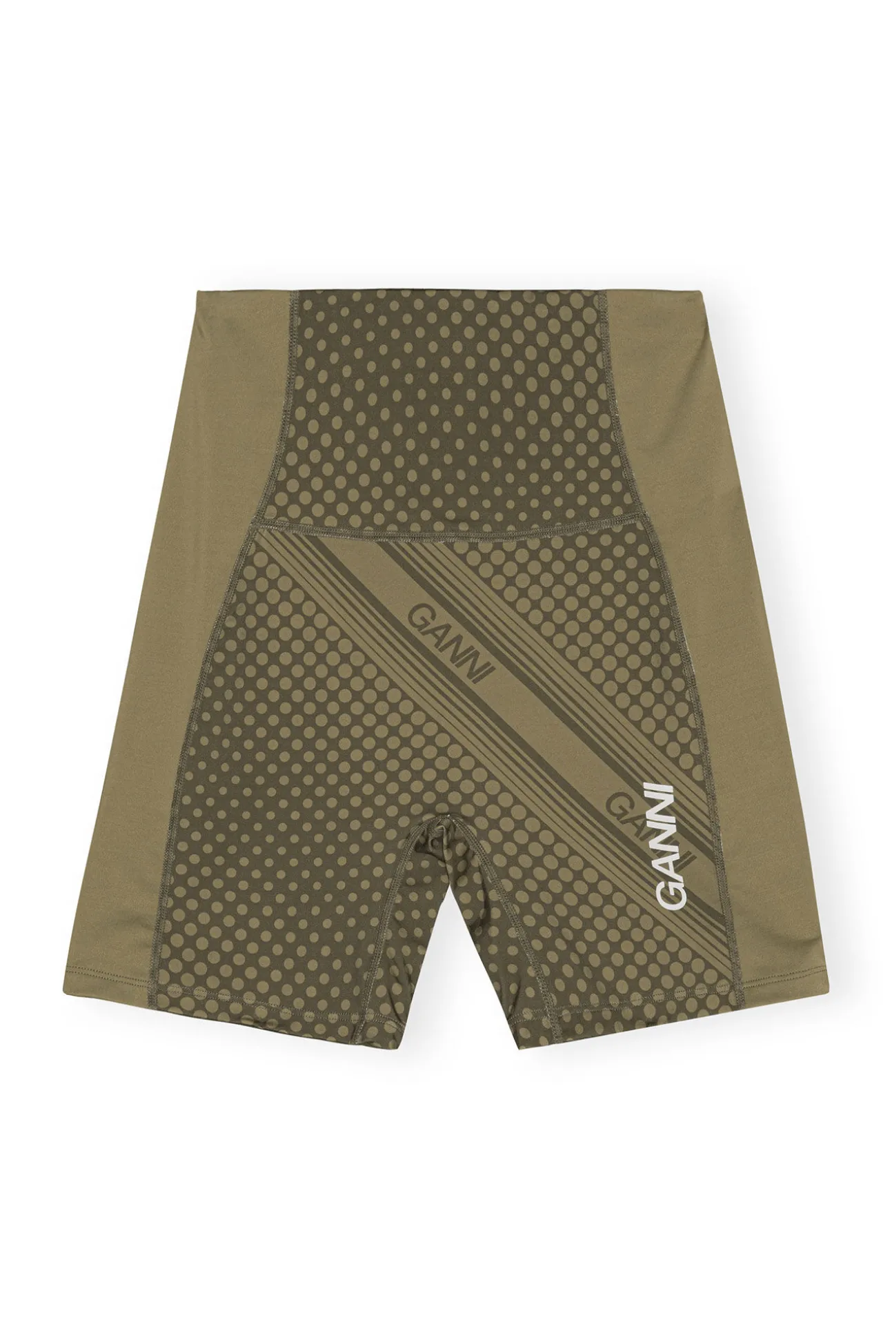 Sale GANNI Ultra-High-Waist-Sportshorts Kalamata