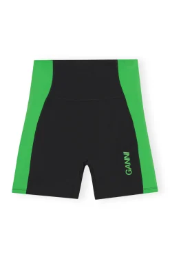 Discount GANNI Ultra-High-Waist-Sportshorts Black