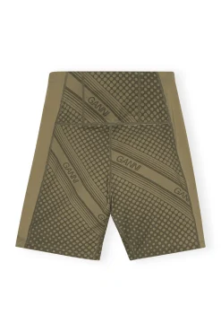 Sale GANNI Ultra-High-Waist-Sportshorts Kalamata