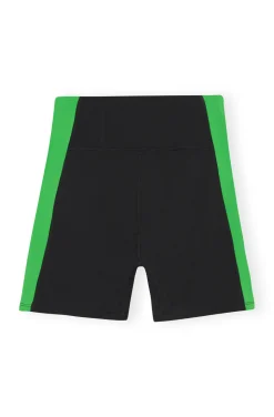 Discount GANNI Ultra-High-Waist-Sportshorts Black