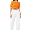 Sale GANNI Weise Magny-Jeans Bright White