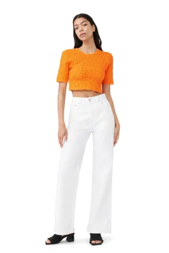 Sale GANNI Weise Magny-Jeans Bright White