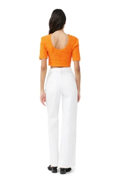 Sale GANNI Weise Magny-Jeans Bright White