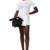 Store GANNI Weiser Denim-Minirock Bright White
