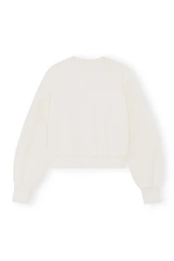 Best GANNI Weises Butterfly-Sweatshirt Egret