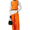 Discount GANNI Weste Mit O-Ausschnitt Orangeade