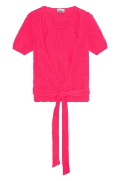 Best GANNI Wickelbluse Aus Brushed Alpaca Love Potion