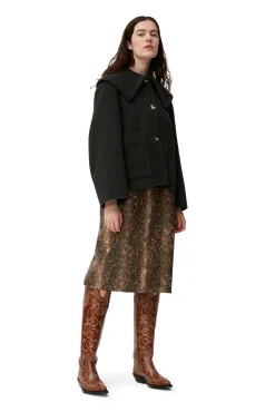 New GANNI Wolljacke Phantom