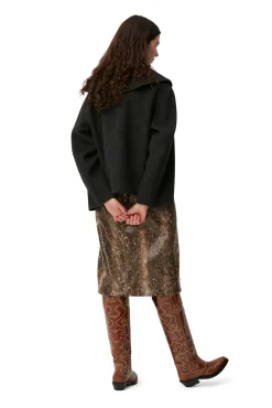 New GANNI Wolljacke Phantom