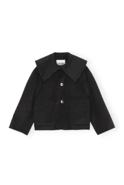 New GANNI Wolljacke Phantom
