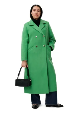 Discount GANNI WollMäntel Kelly Green