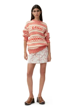 Clearance GANNI Wollpullover Egret
